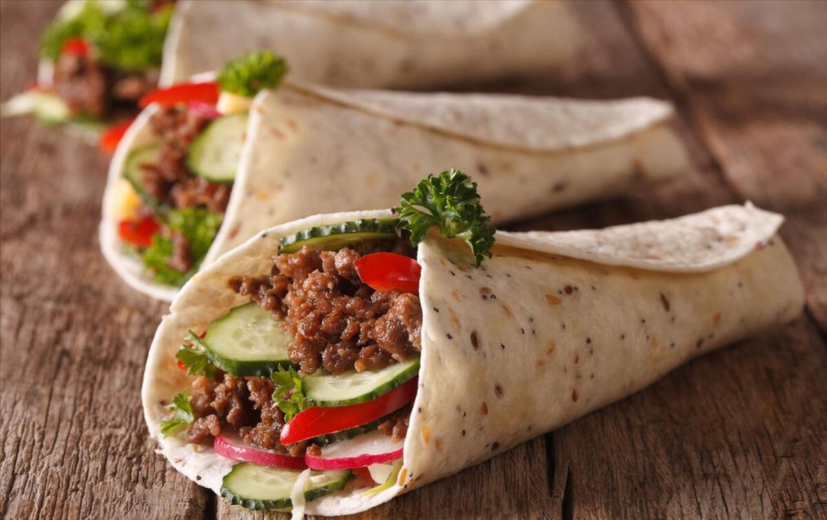 美食墨西哥卷饼,充满墨西哥风情的卷饼