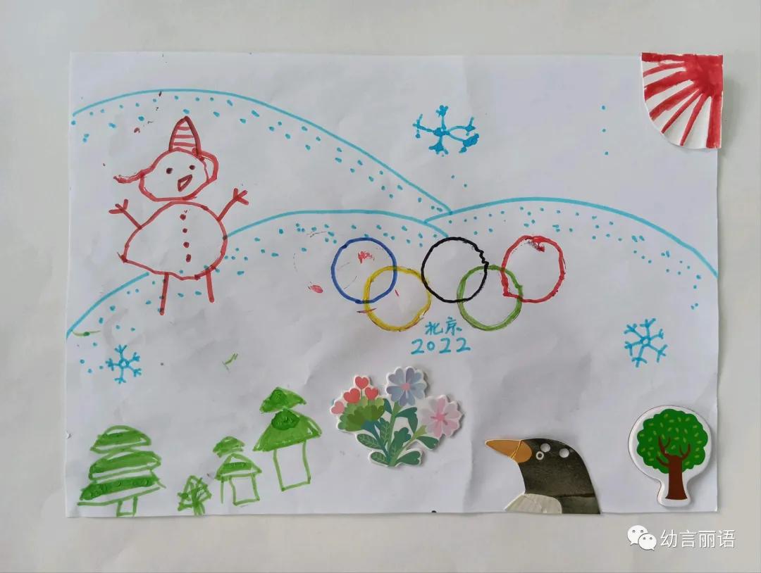 助力冬奥创意美术手工,冬奥会冰墩墩和雪容融绘画