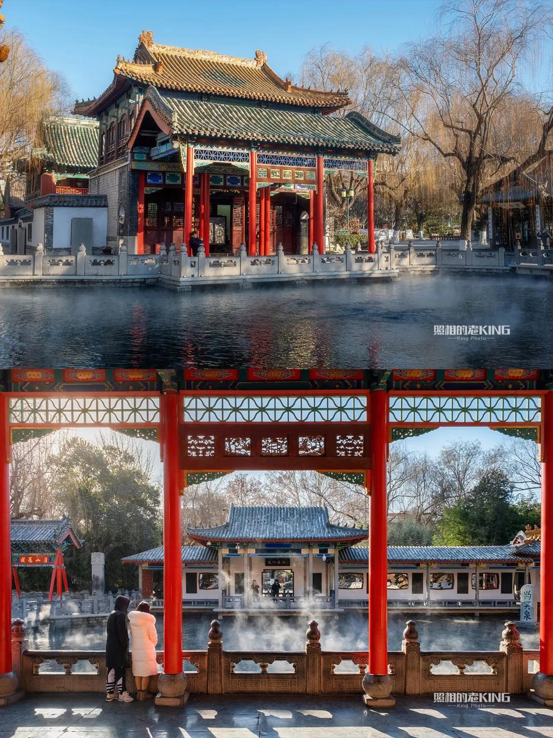 冬日的趵突泉温婉如初,冬日趵突泉