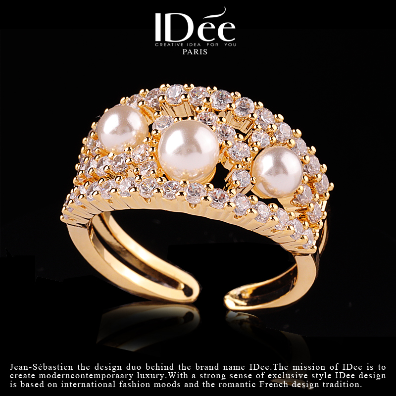 轻奢小众高级感饰品戒指,时尚轻奢格子戒指