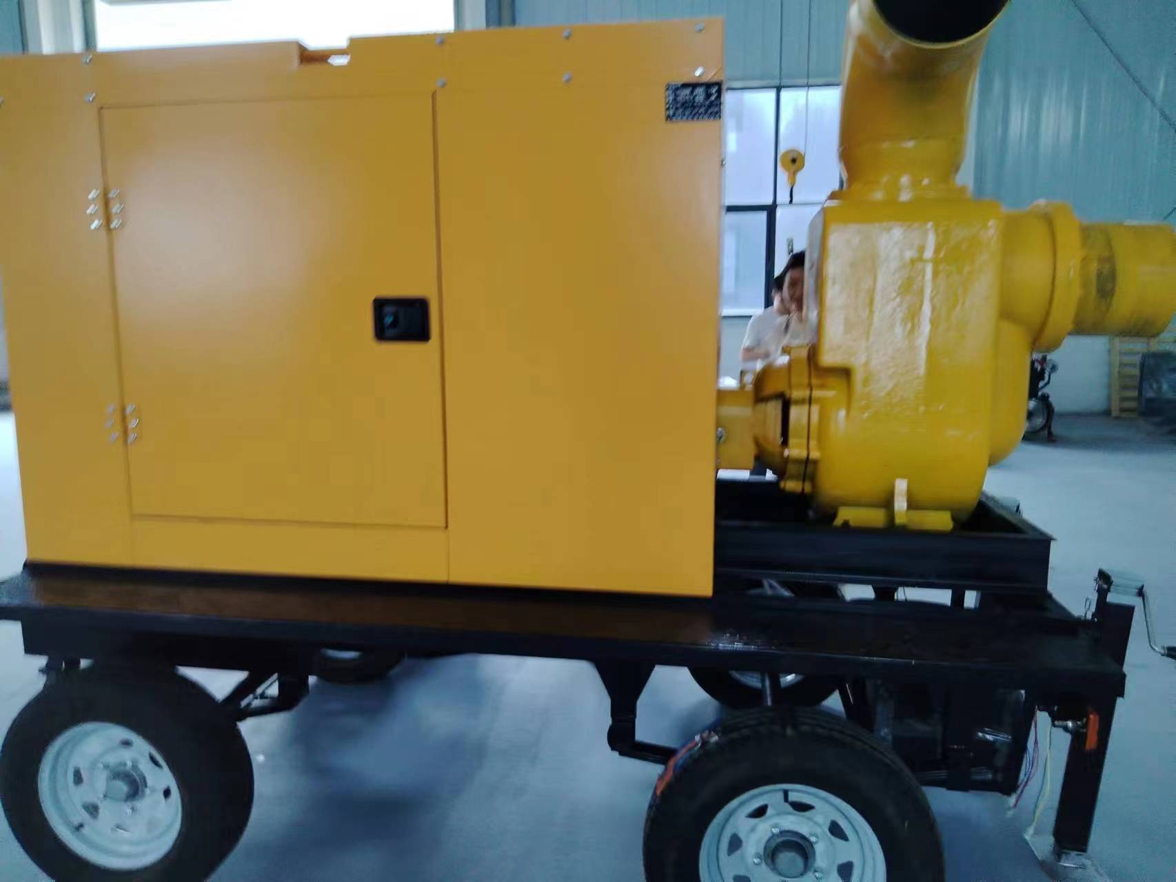 拖车款水泵,柴油机拖车式抽水泵