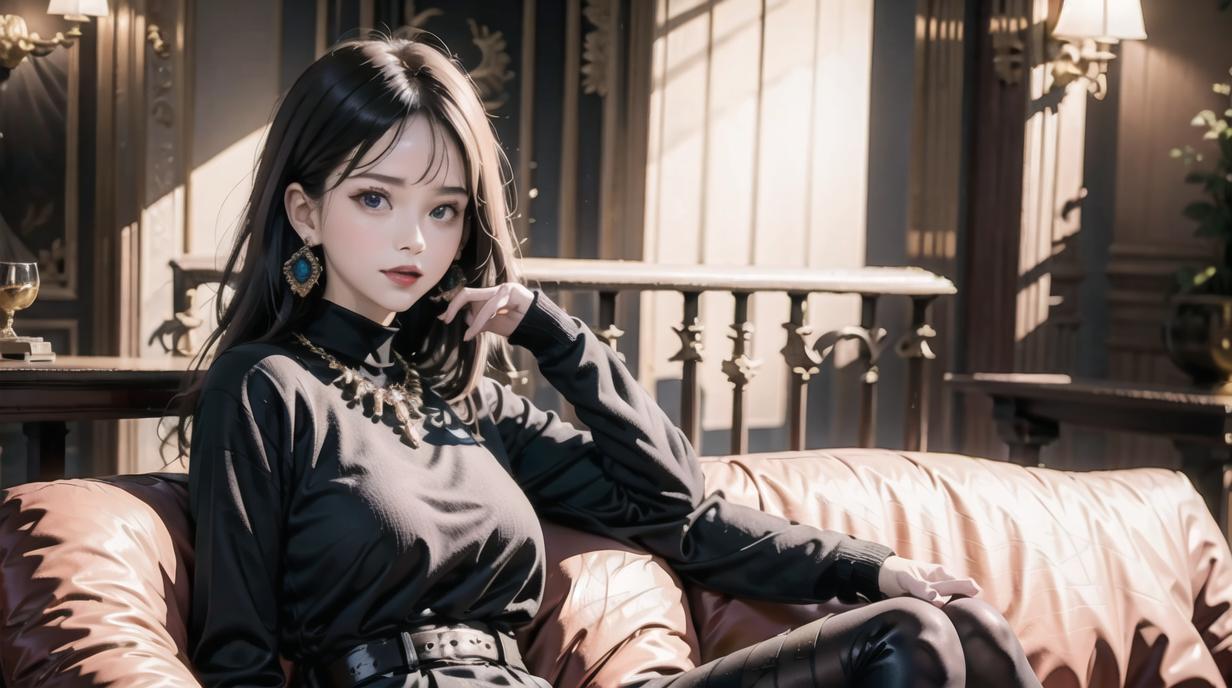 二次元ai女神图片,ai二次元少女美图