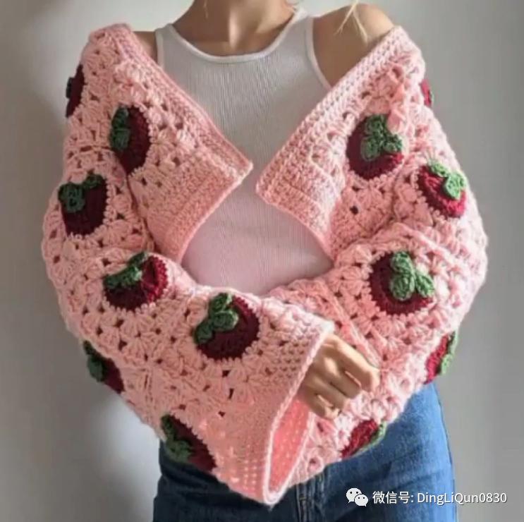 「针织作品」漂亮的祖母格图案夹克2022精品系列