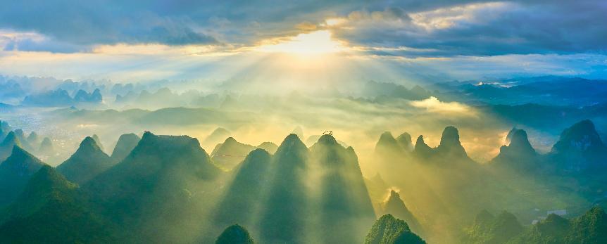 广西阳朔如意峰索道景区视频,桂林如意峰门票多少钱不坐索道