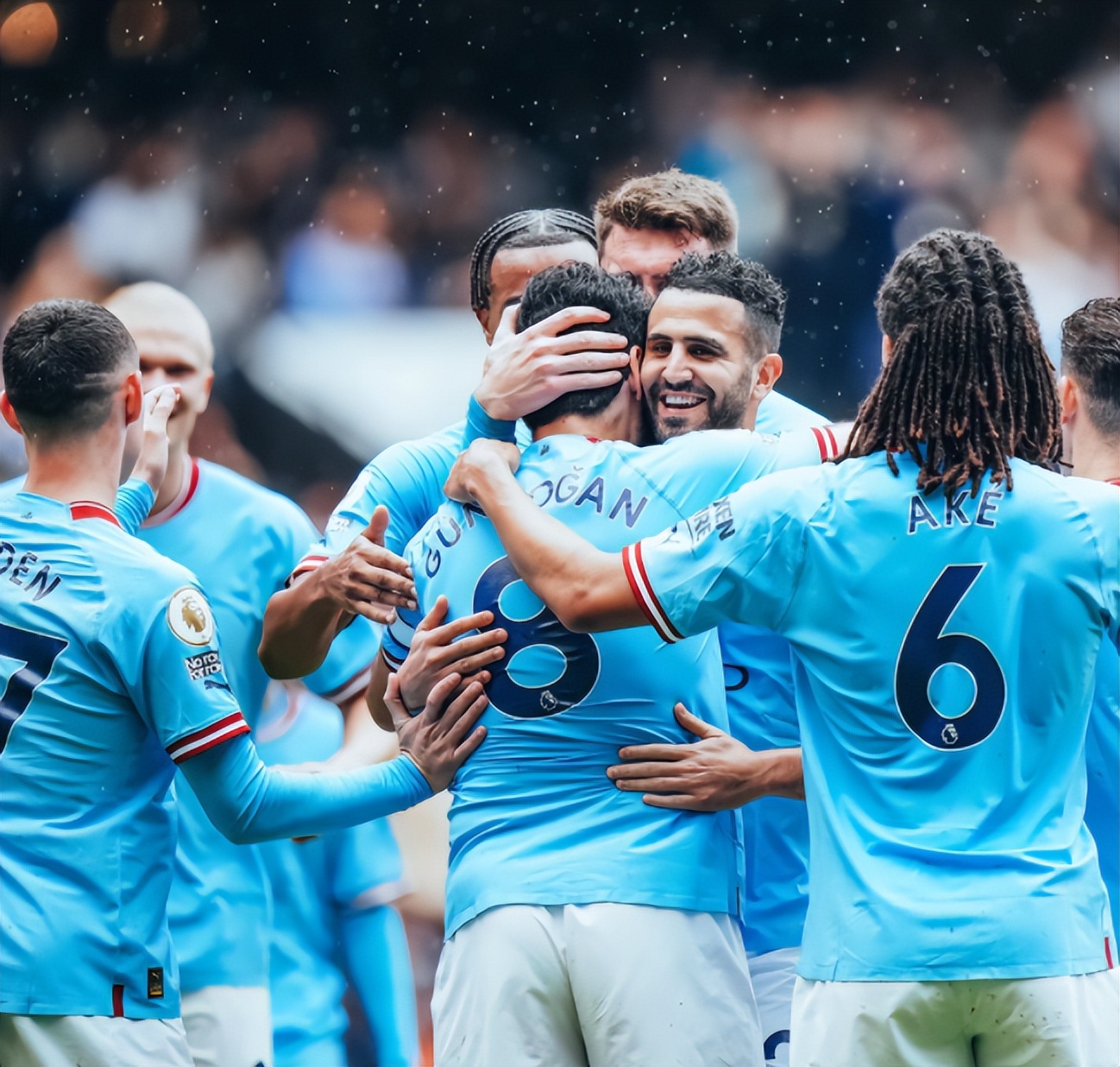 曼城1-1战平埃弗顿哈兰德,曼城4-1阿森纳哈兰德