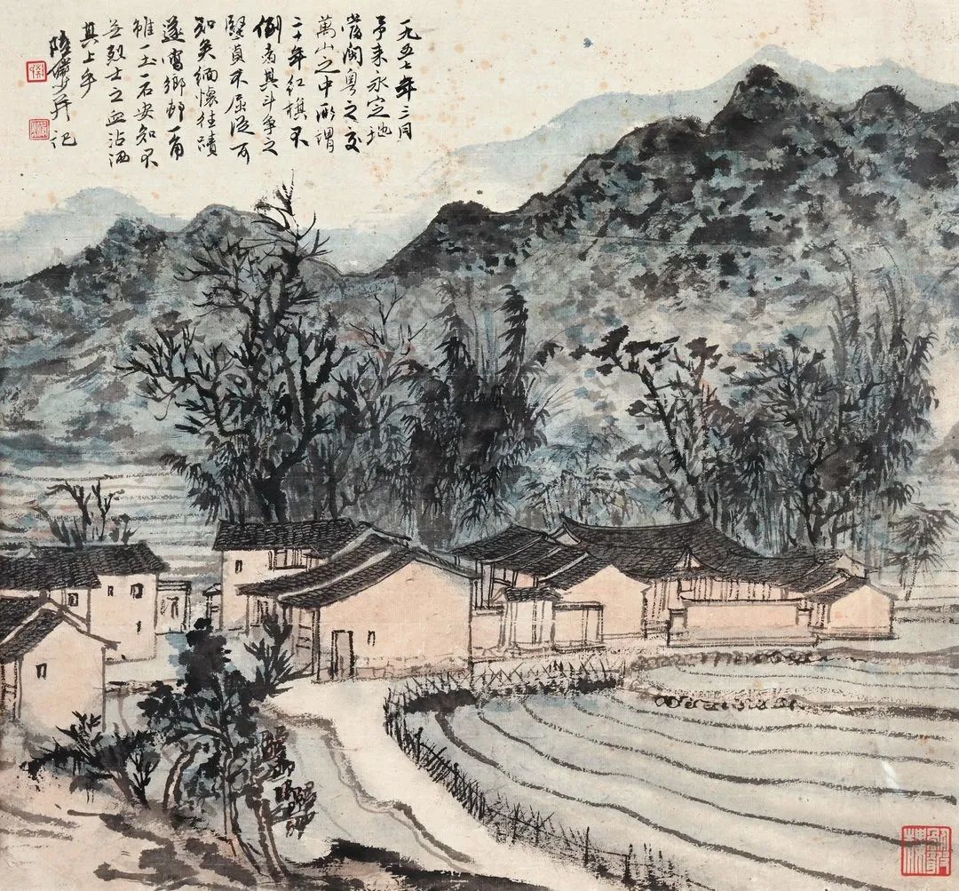 张大千嘉耦图拍卖现场真实图片,张大千布袋佛画拍卖多少钱