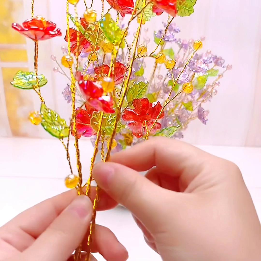 透明玫瑰花的教程,水晶玫瑰花教程