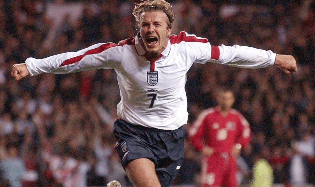贝克汉姆是英格兰第一球星吗,贝克汉姆年轻的时候有多强