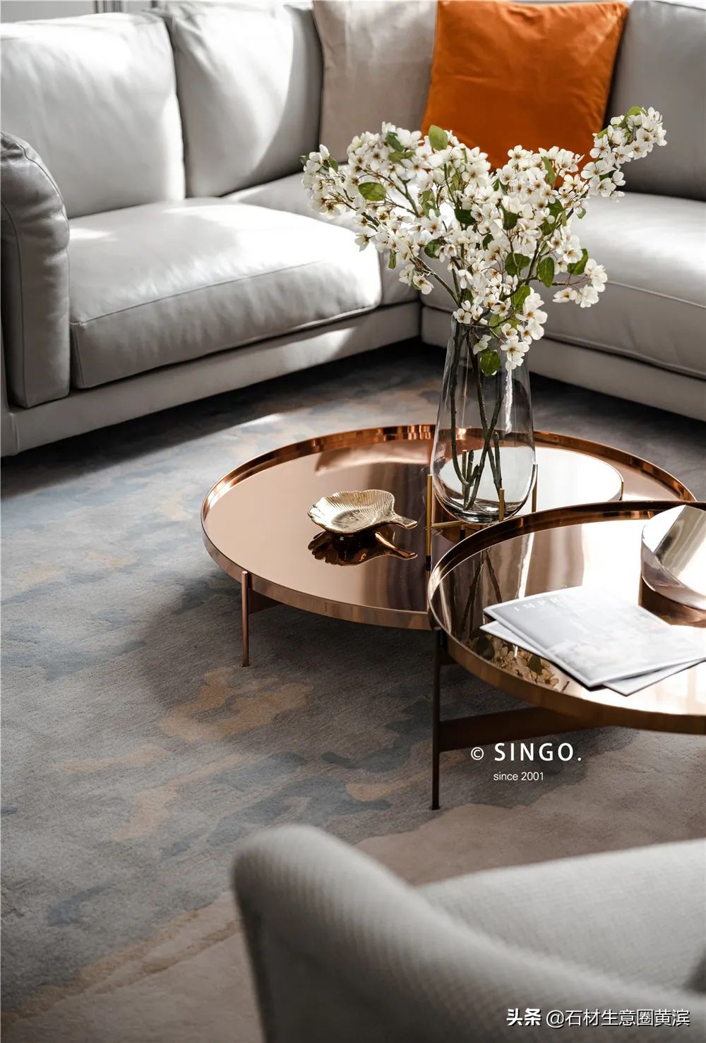 法式轻奢别墅大理石什么颜色好看,大理石法式轻奢