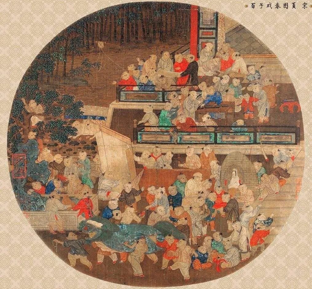 宋朝苏汉臣婴儿图,历史上的婴戏图