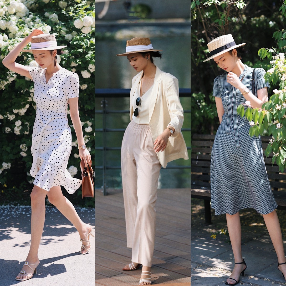 日本时尚博主富冈佳子春夏穿搭,范思哲春夏时尚博主