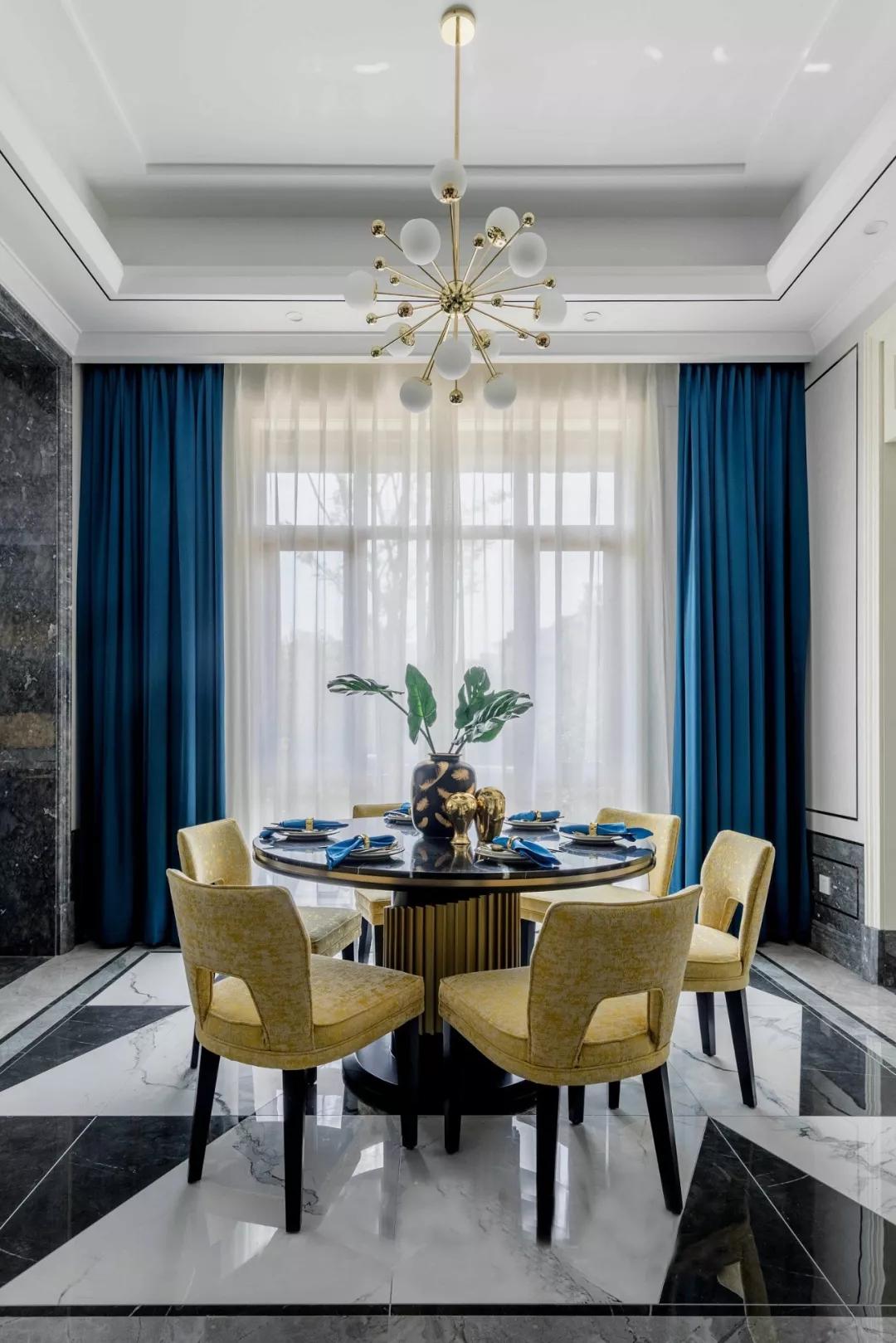 美式餐厅设计效果图小户型,美式简约风格餐厅设计效果图