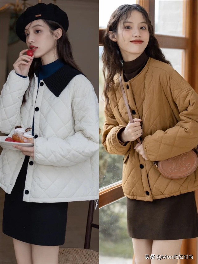 今冬穿奶奶风棉服时髦保暖,奶奶洋气棉衣