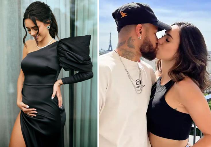 内马尔和女友时尚写真,内马尔与女友孕照