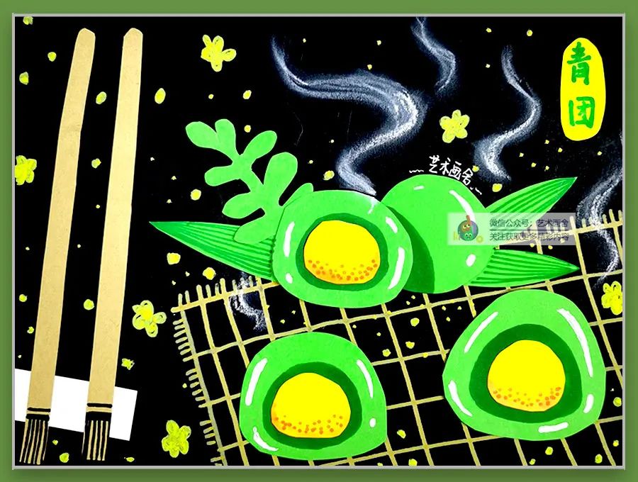 6-12岁儿童画清明画简单,清明节绘画儿童画彩铅