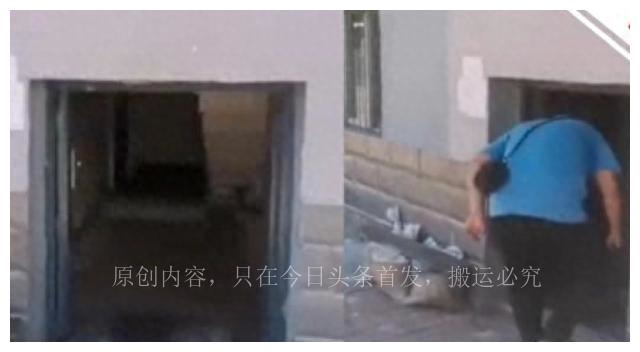 辽宁史上最矮单元门,辽宁一小区现史上最矮单元门