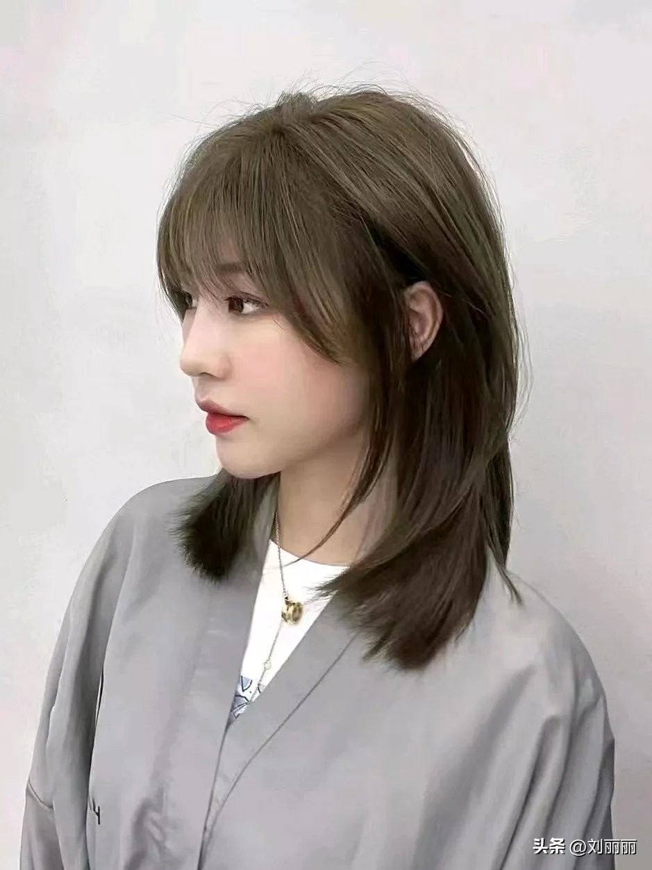 适合菱形脸锁骨纹理烫女免打理,纹理烫短发减龄发型图片