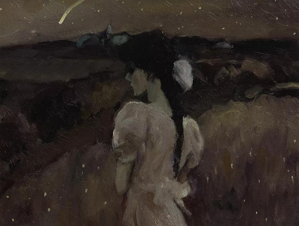 何多苓俄罗斯写生油画,何多苓油画2007