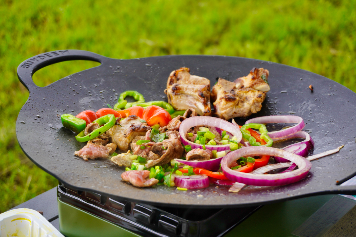 北鼎烤肉不粘锅36cm,北鼎烤肉锅户外露营