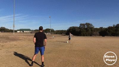 足球一脚解围高球技巧,足球一开始练什么