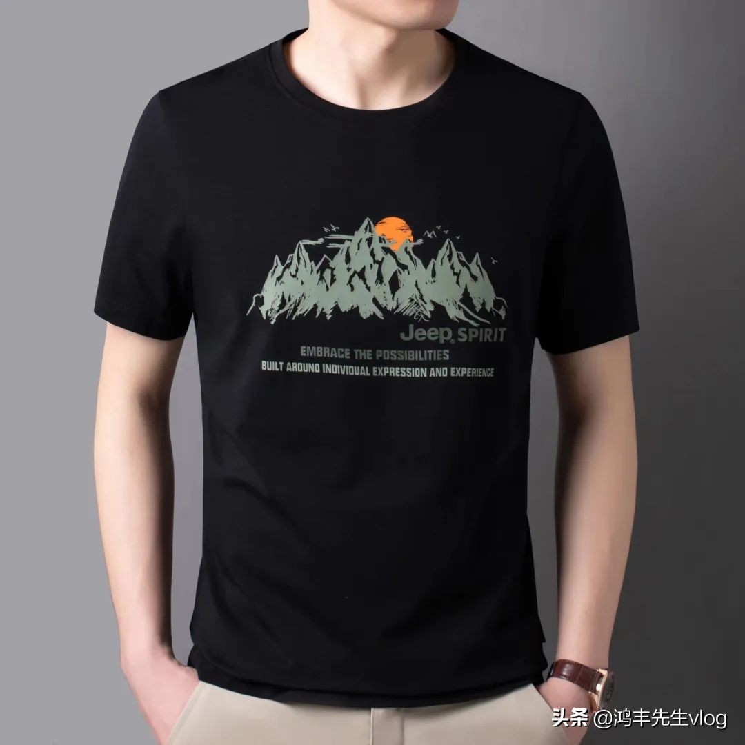 jeep短袖t恤专卖店男装翻领,jeep短袖t恤男纯棉官方正品