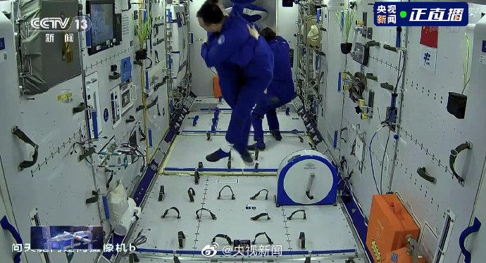 6位中国航天员会师太空完整视频,祝贺航天员太空会师