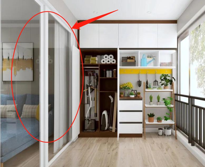 阳台打通还是装推拉门,阳台和阳台之间要用推拉门吗