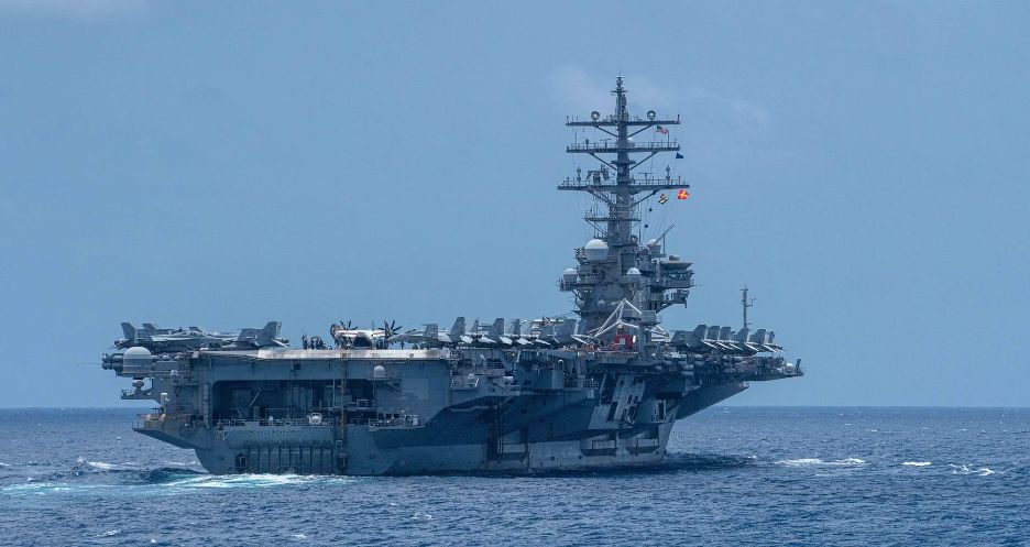 里根号航母进南海执行什么任务,里根号航母编队进入南海