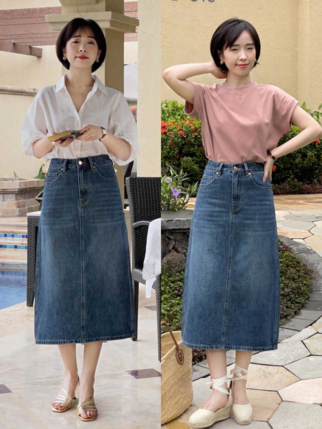 半身裙的正确搭配方法,半身裙的四种时髦搭配技巧