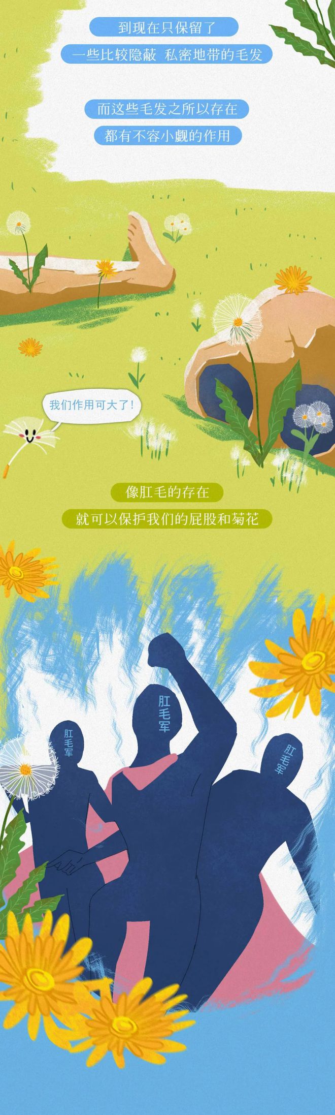 为啥「菊花」周围也会长“毛”？若是刮掉会怎样？网友：涨知识了