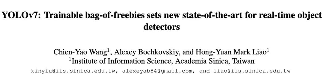 yolov7改进思路,yolov7主要改进点