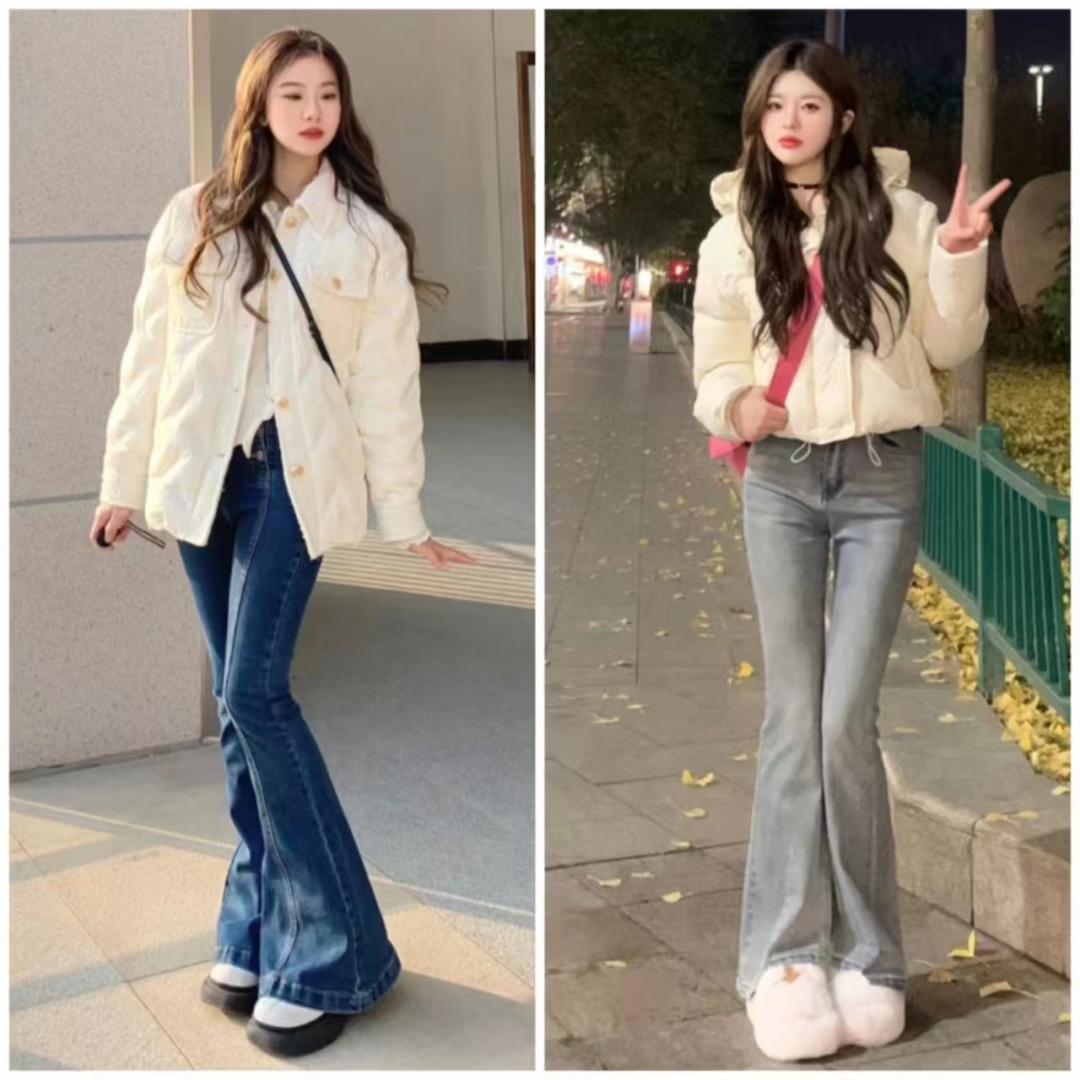 羽绒服搭配什么裤子女孩,女羽绒服和裤子配什么鞋子好看