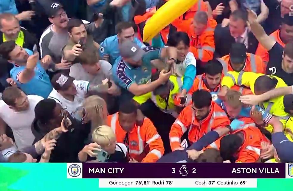 曼城球迷鼓掌欢迎瓜迪奥拉,曼城惊天逆转球迷反应