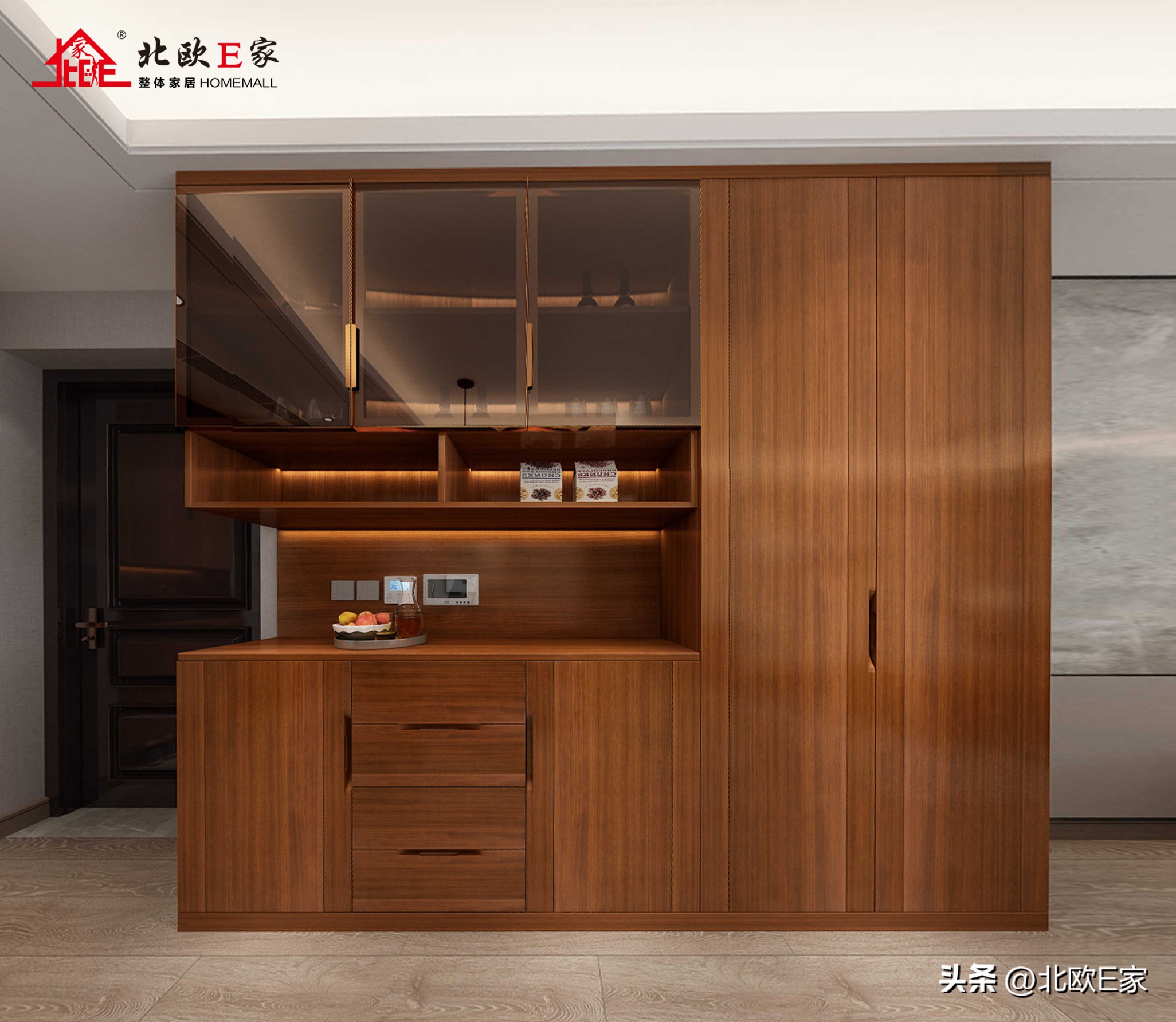 北欧旋律乌金木家具,北欧乌金木家具样板间