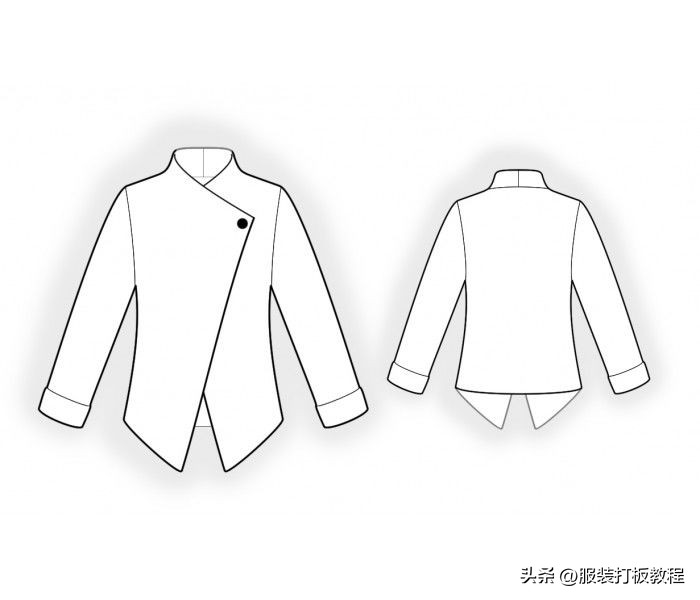 服装设计格子大衣款式图,服装设计风衣效果图