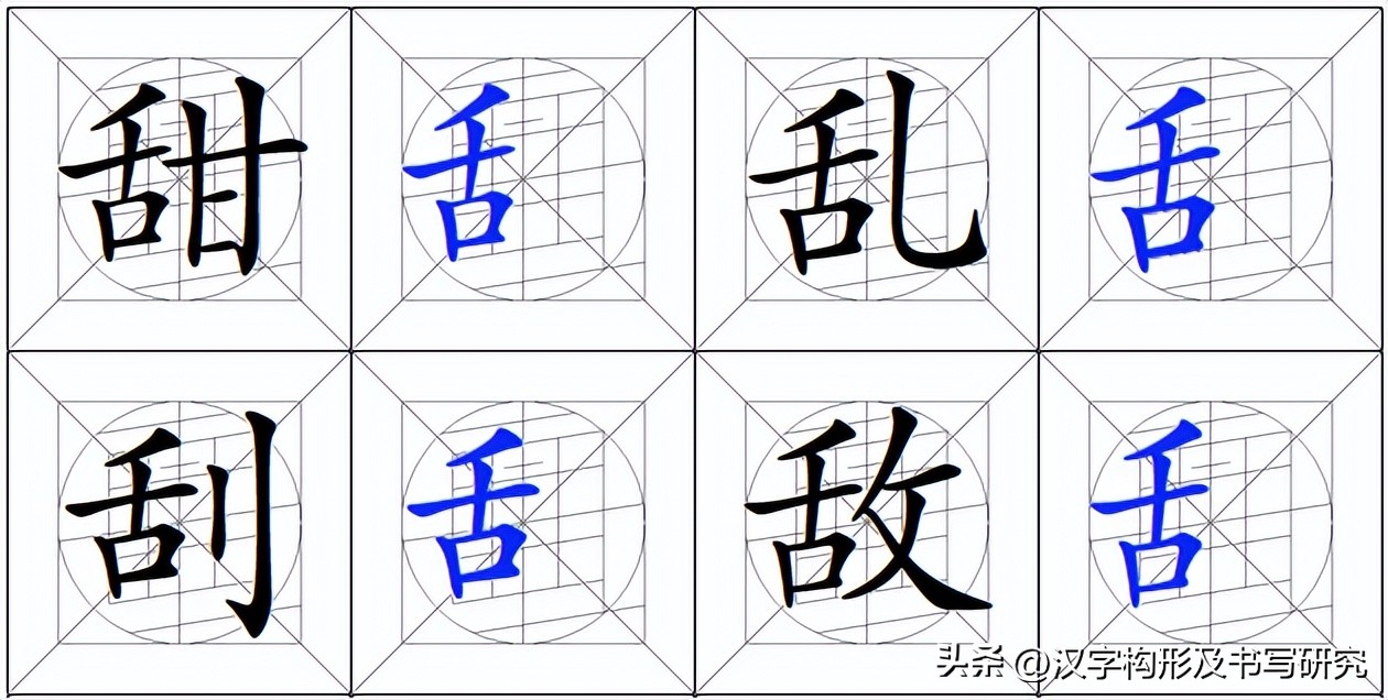 汉字偏旁部首书写规范,偏旁字书写规范