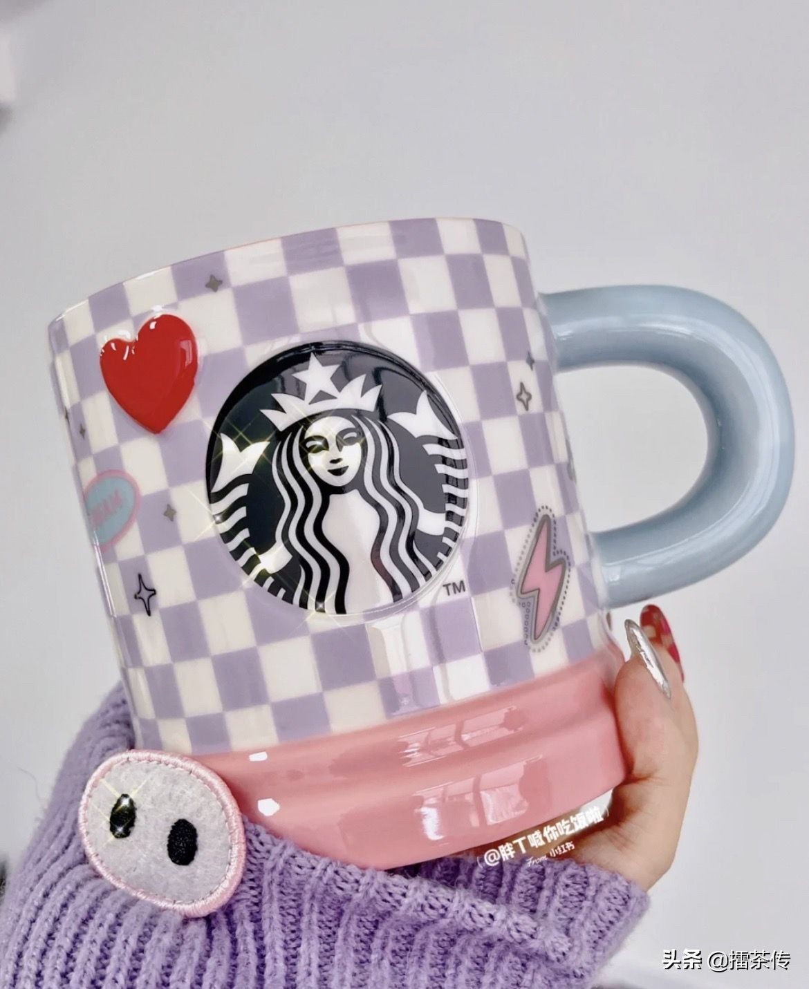 星巴克经典墨绿竖条纹马克杯,马克杯竖纹炫彩星巴克