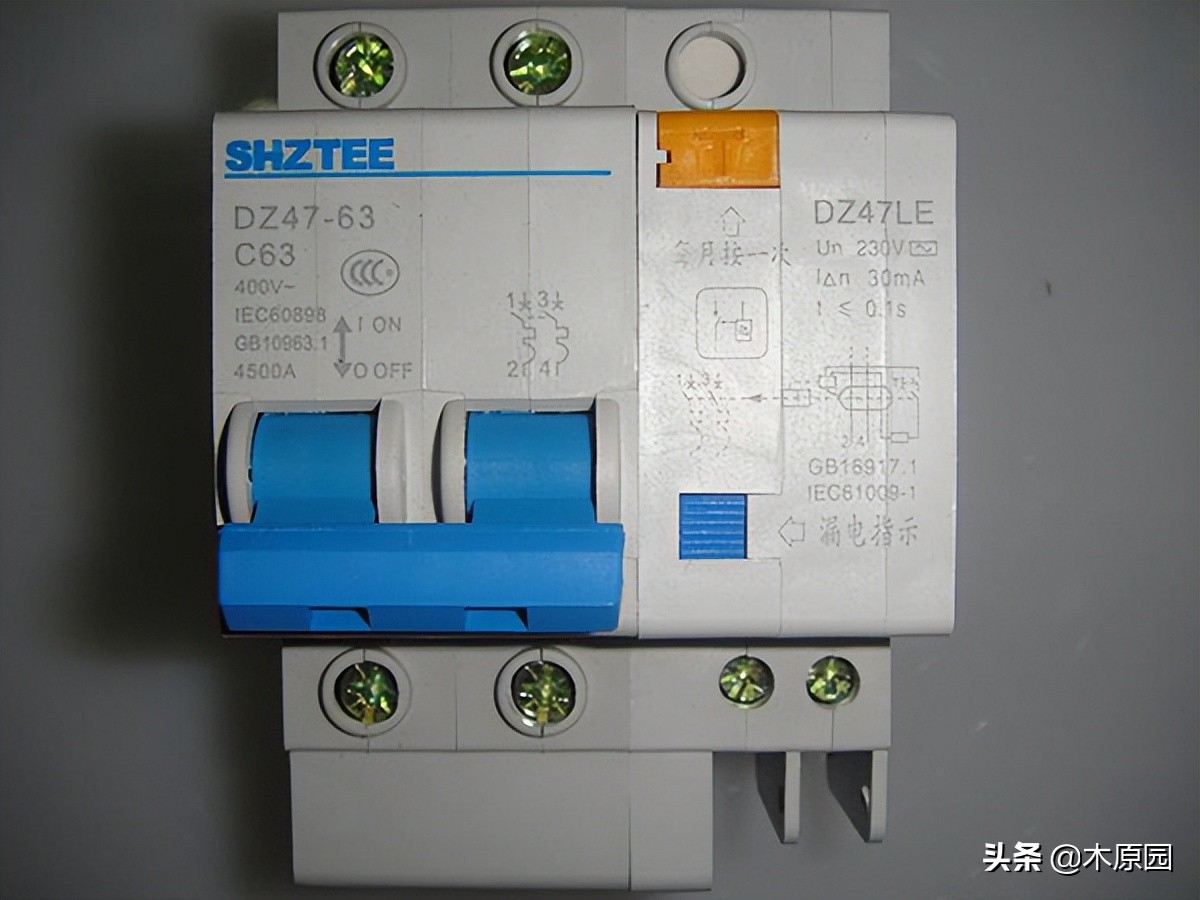 三相漏电开关的原理图和接线图,正泰交流接触器漏电开关接线图