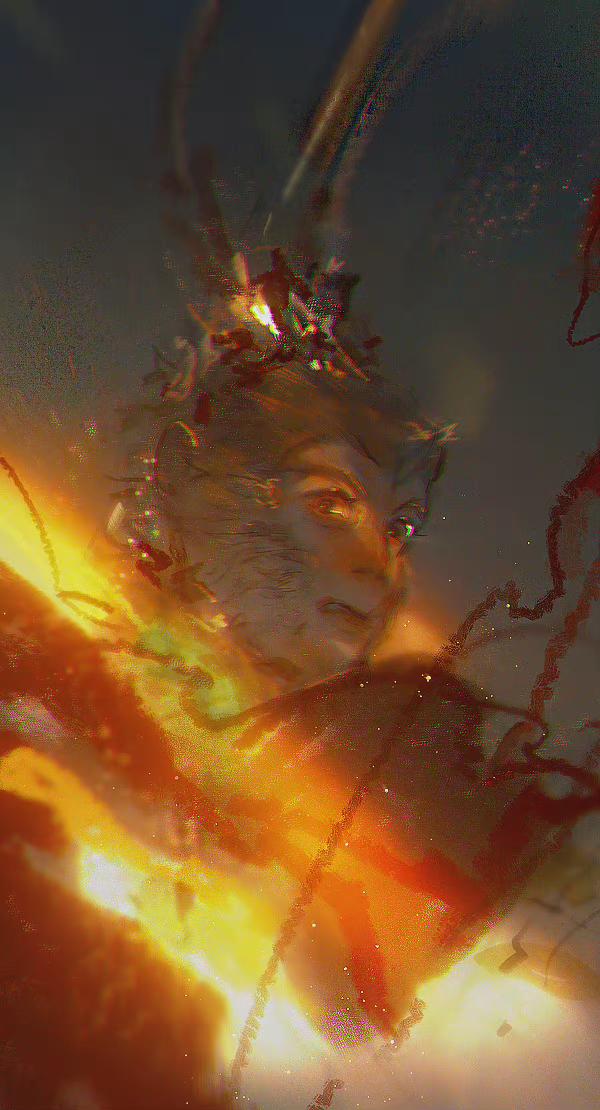 画个孙悟空很帅,她画的画栩栩如生