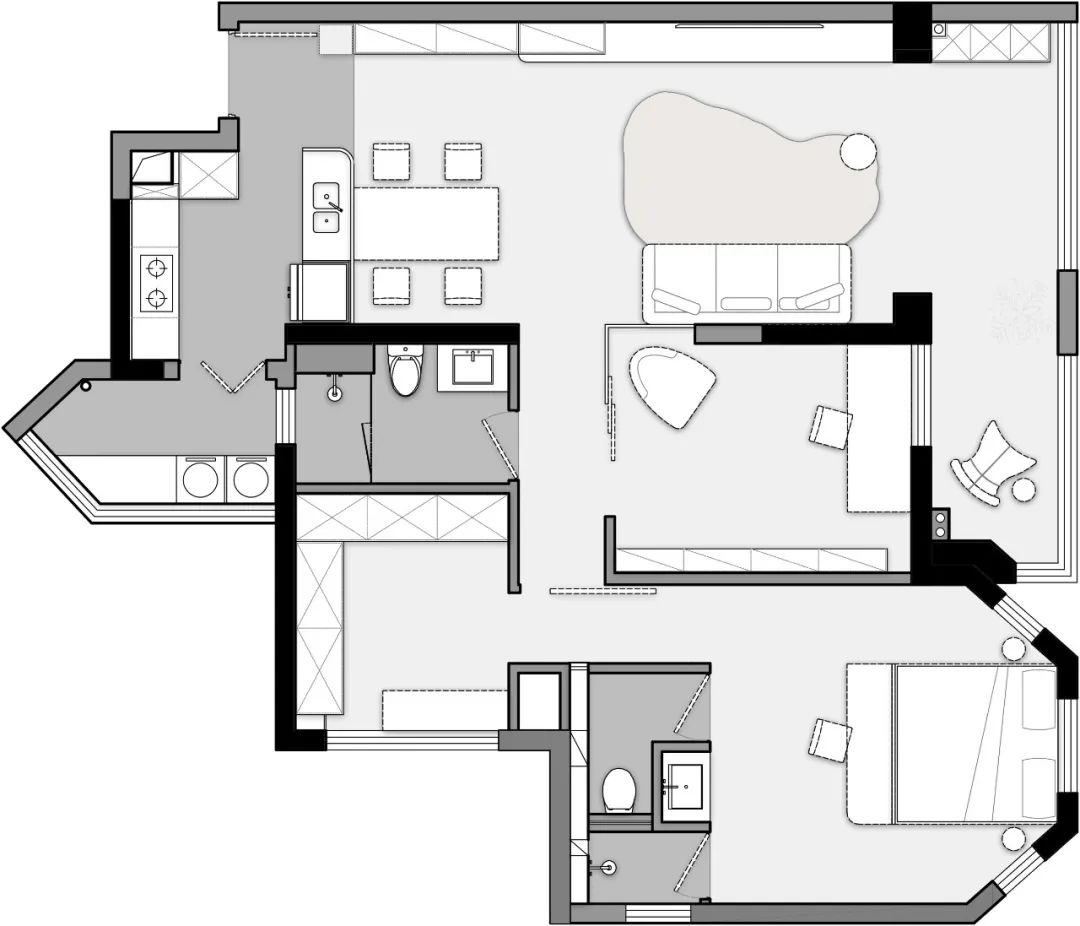 成都小户型装修简单大气,成都房屋装修设计大户型