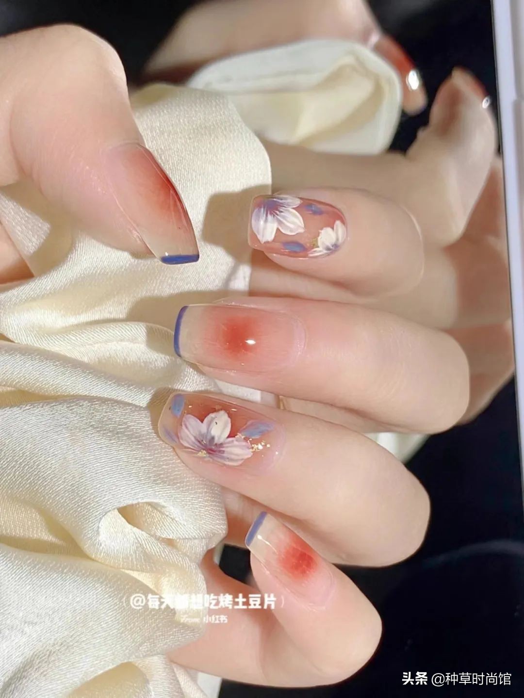 秋冬超显白高级感美甲,春日美甲图片最新款百搭