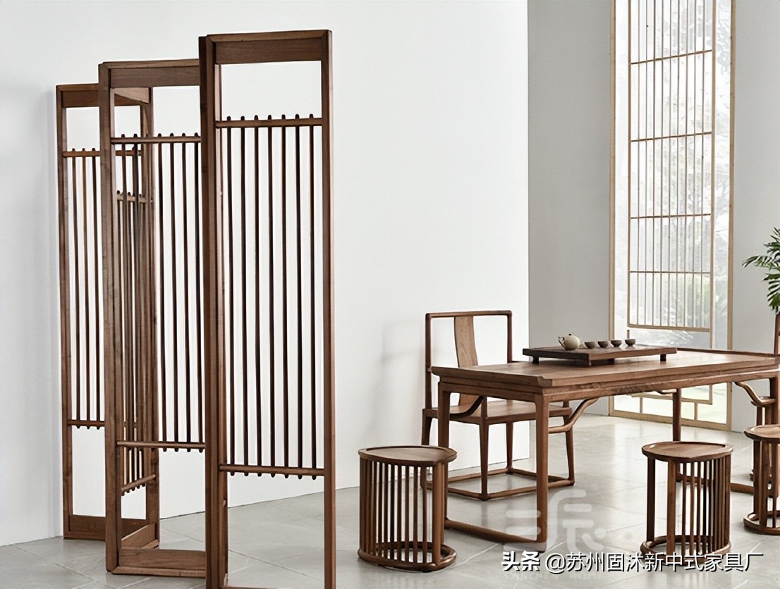 145平中式风格装修红木家具,145新中式三室二厅装修多少钱