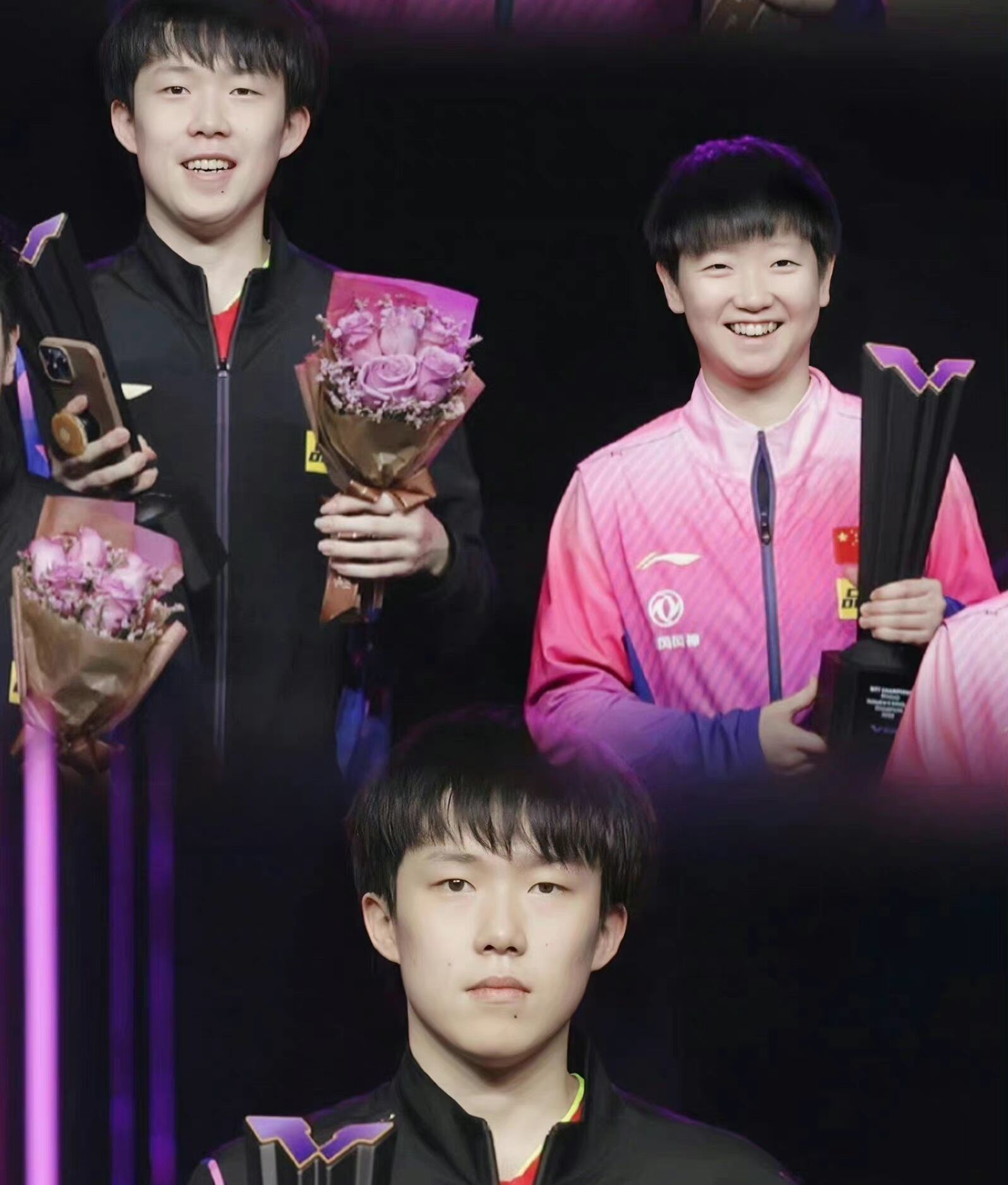 孙颖莎王楚钦新乡夺冠时刻,新乡世界杯决赛王楚钦孙颖莎领奖