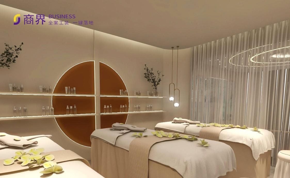 高端美容院的布局设计,美容院300平米装修布局