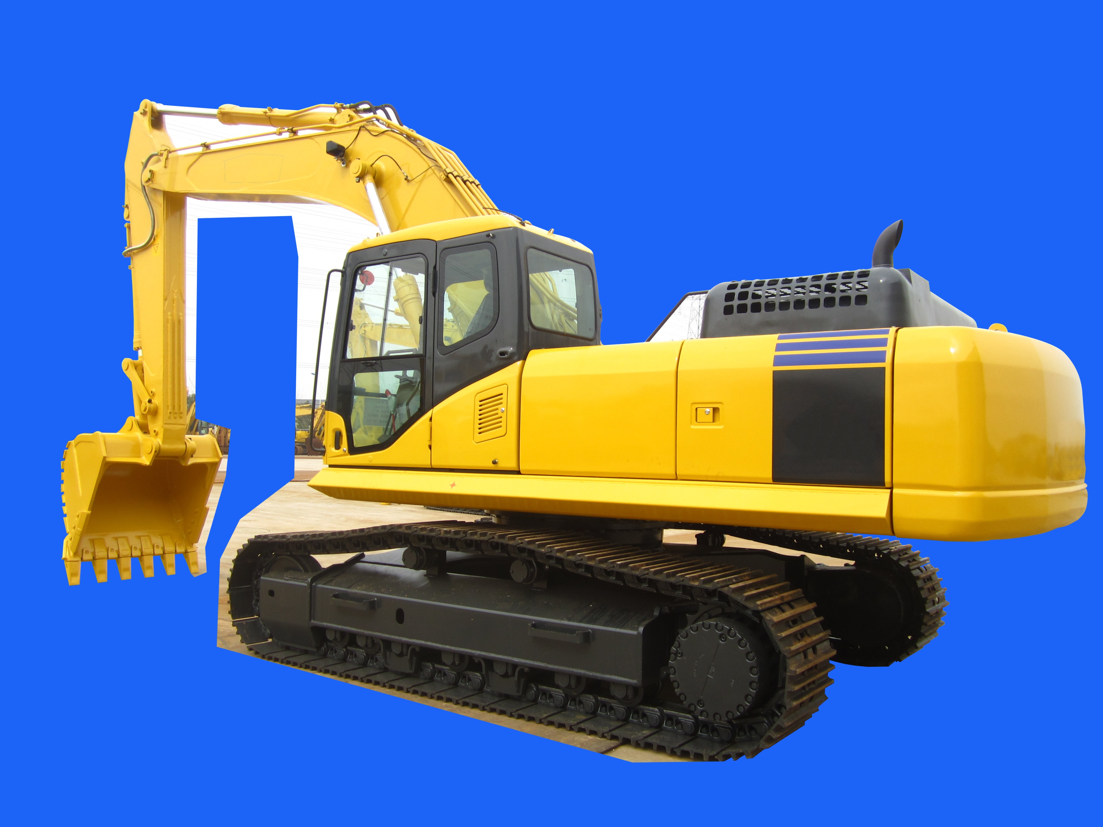 卡通挖掘机抠图素材,挖土机图片卡通图片