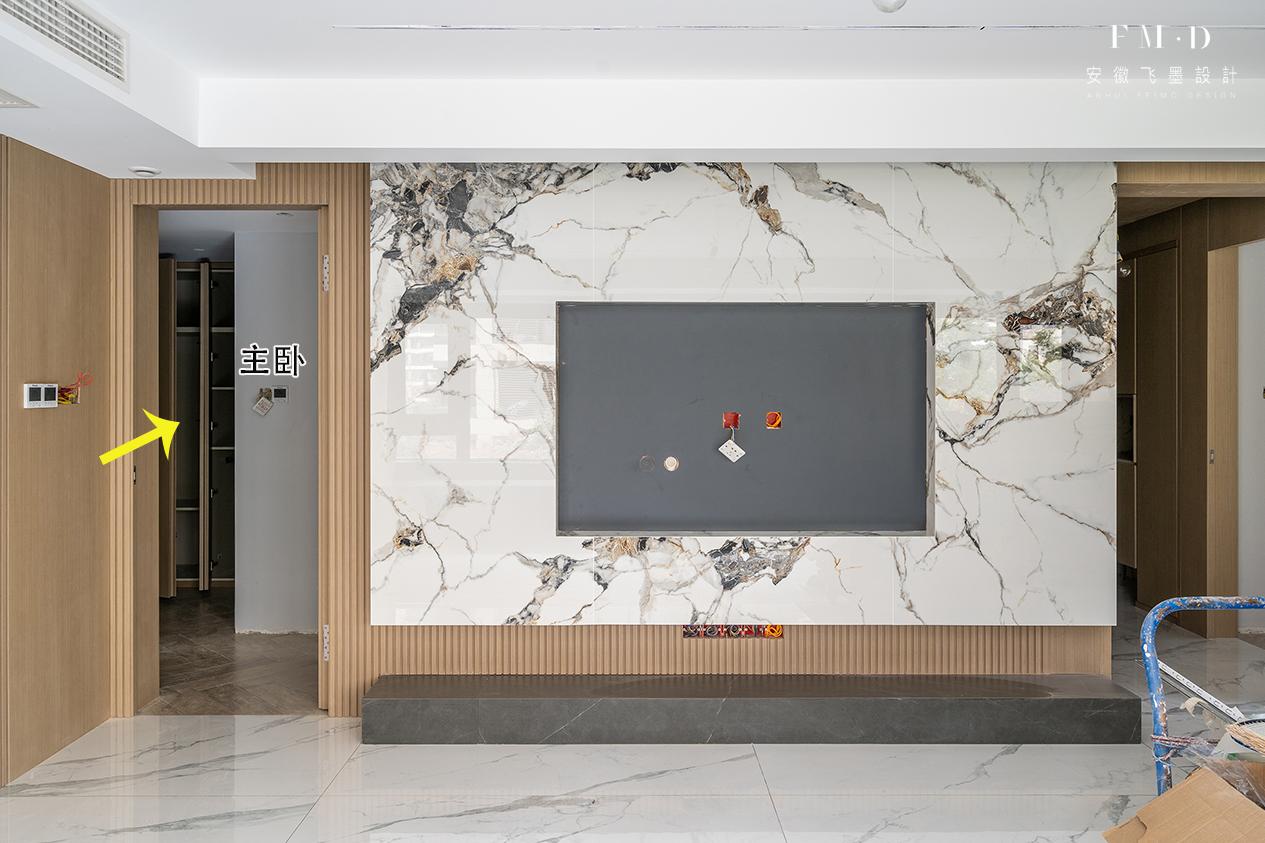 融创精装房客厅改造,融创145平四房两厅两卫装修效果图