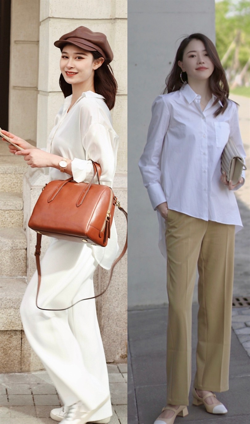 百褶阔腿裤如何搭配气质,阔腿裤一周不重样穿搭