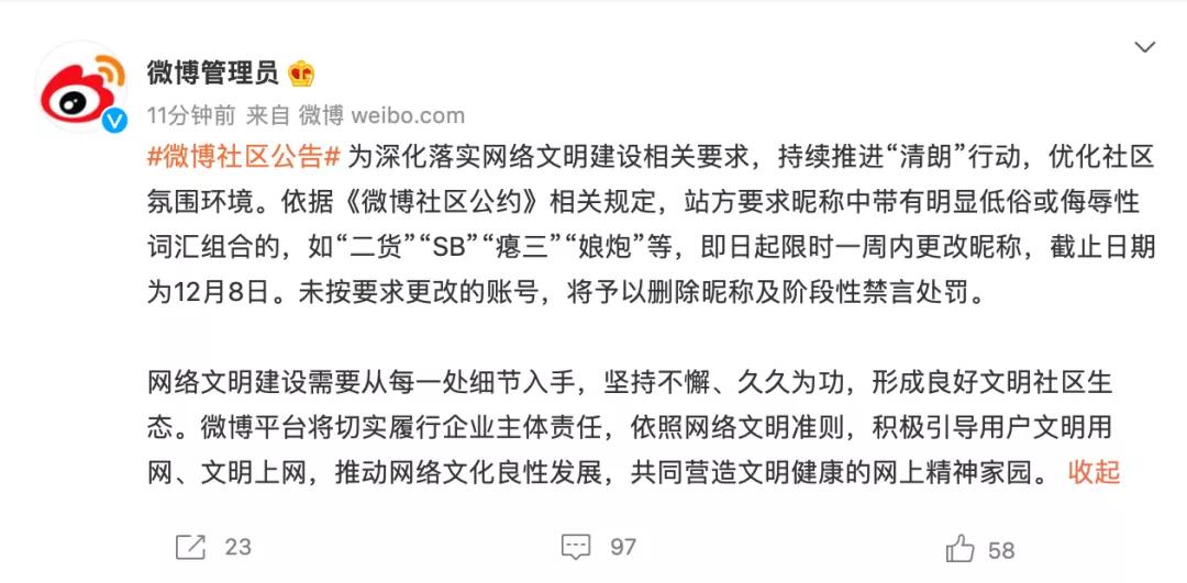 微博整治：这种低俗头像，别再用了