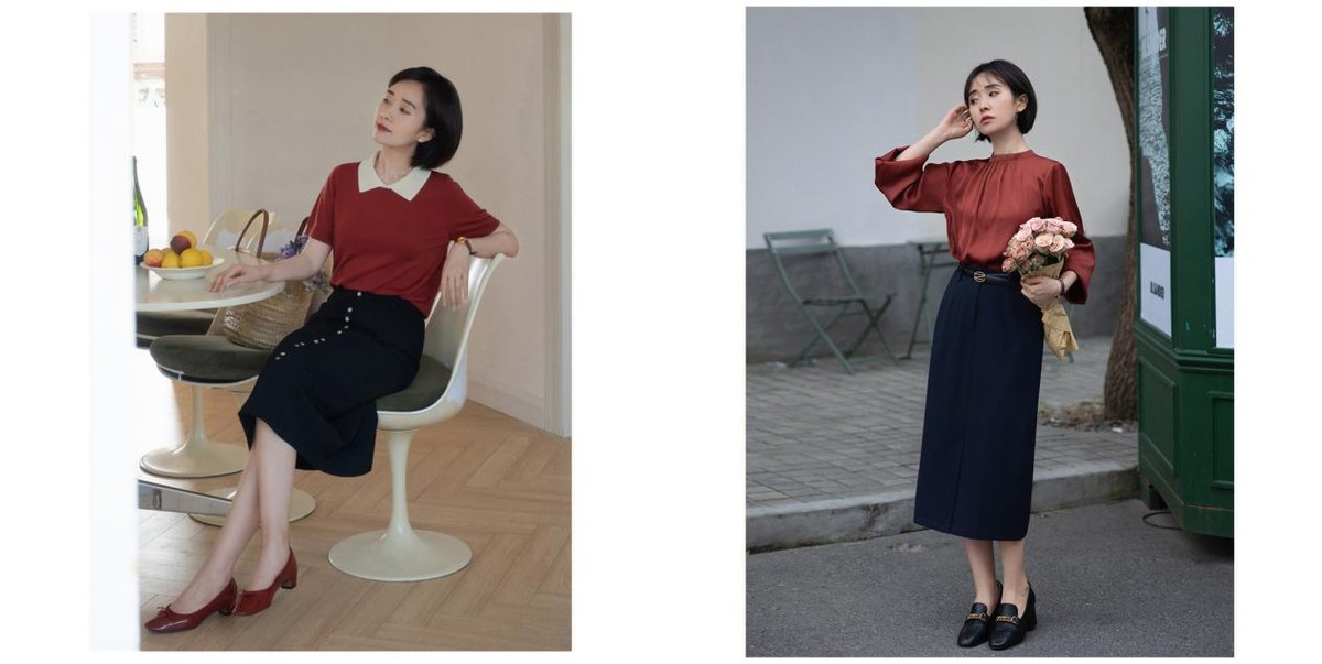 搭半身裙的上衣夏季显瘦,半身裙搭配什么上衣比较正式