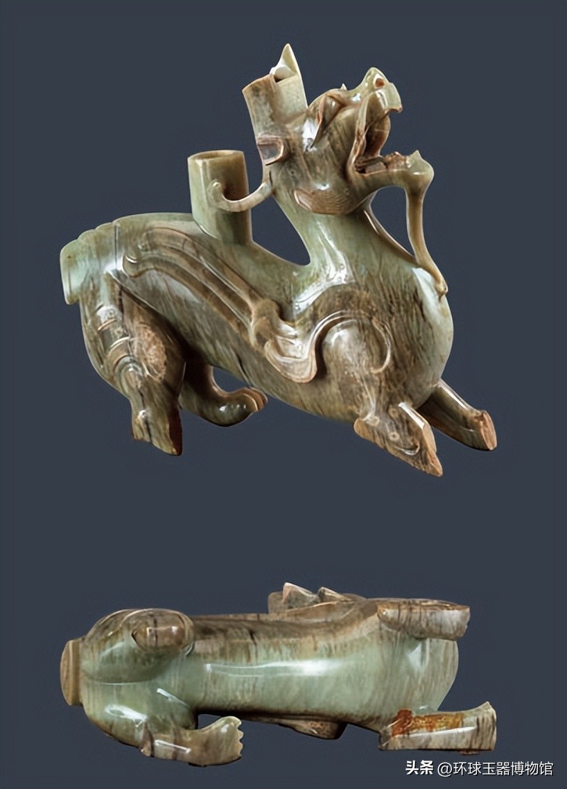 汉代圆雕玉瑞兽,汉代圆雕禽鸟玉器特别之处